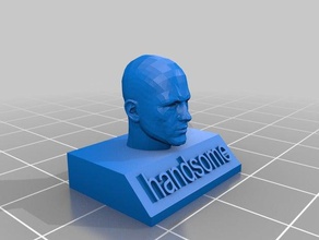 handsome guy 3d printing figure head human 3d print model - Mito3D