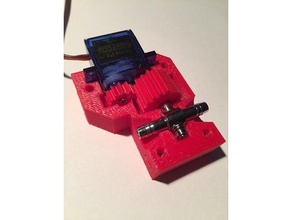 servo operated aquarium valve electronics 3d print model - Mito3D