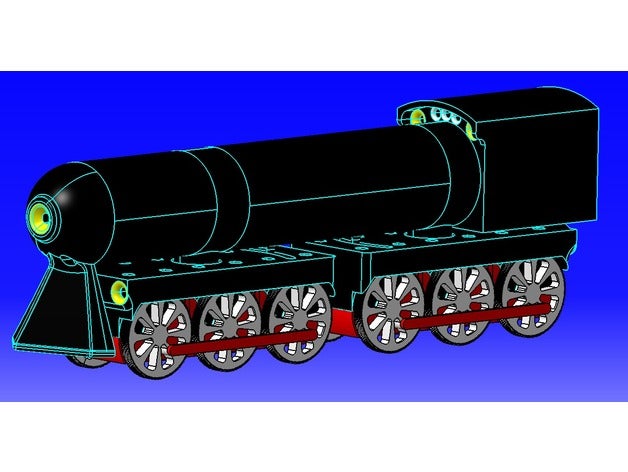 lego Çift ya da uyumlu bir buharlı tren mekanik oyuncaklar lokomotif 3D print model - Mito3D