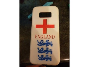 england world cup samsung s8 phone case mobile 3d print model - Mito3D