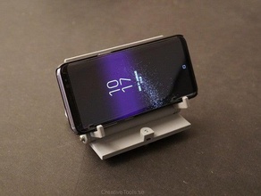 smartphone supporto da tavolo inclinazione regolabile telefono cellulare desktop film-watching stand youtube 3d print model - Mito3D