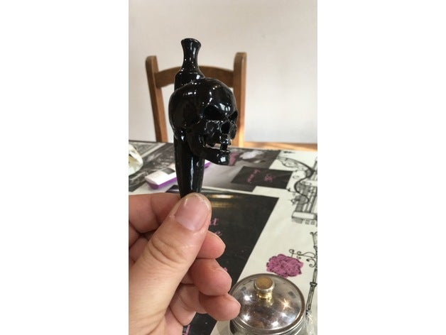 skull shisha art 3D print model - Mito3D