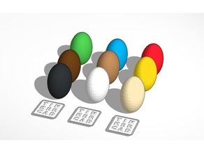 des oeufs de pâques L'impression 3d 3d print model - Mito3D