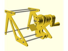 mıknatıs Tel bobin sarıcı diy yapma bobinler tutucu manuel tek biriktirme makara adaptörü winder 3d print model - Mito3D