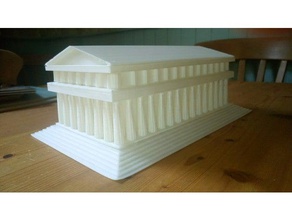 parthenon hidden box containers ancient greece architecture 3d print model - Mito3D