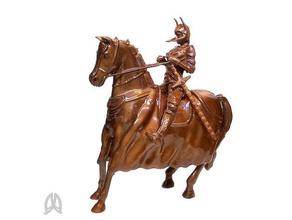 war horse arredamento cavallo cavaliere medievale xtc-3d zbrush 3d print model - Mito3D