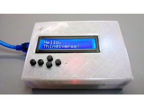 arduino + dfrobot lcd shield durumunda uno elektronik düğmeleri durumda 3d print model - Mito3D