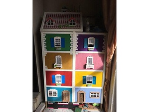 puertas ventanas balcones de la casa playmobil juguetes y accesorios juego balcón muñecas muebles puerta fenetre porte ventana 3d print model - Mito3D
