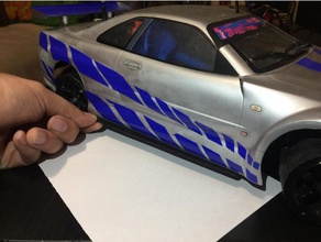 universal rc side spoiler r c vehicles gtr 3d print model - Mito3D