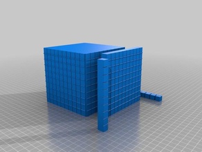 mathématiques comptage des cubes L'impression 3d les de l'apprentissage numéros l'enseignement 3d print model - Mito3D