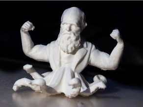 beefy octodarwin - ultimate support torture test sculptures 3dbenchy benchmark benchy darwin statue 3d print model - Mito3D