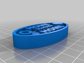 home Schlüsselanhänger keychain 3d print model - Mito3D