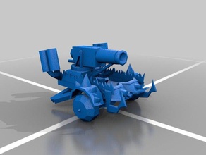 ork artillery wagon toys & games 40k 3d print model - Mito3D