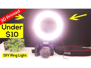 led ring light diy 3d print model - Mito3D
