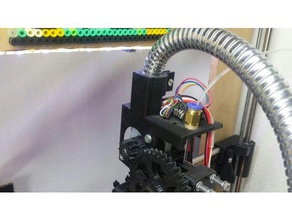 Kabel-Kette Dusche kit Schlauch-kit passa cavi con tubo doccia 3d-Drucker Teile 3dprinting die Kabelführung Kabel-Halter Kabel-management prusa i3 rework 3d print model - Mito3D