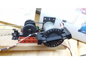 rotary encoder & montagem de motor johnson A impressão 3d diy cnc do router 3d print model - Mito3D