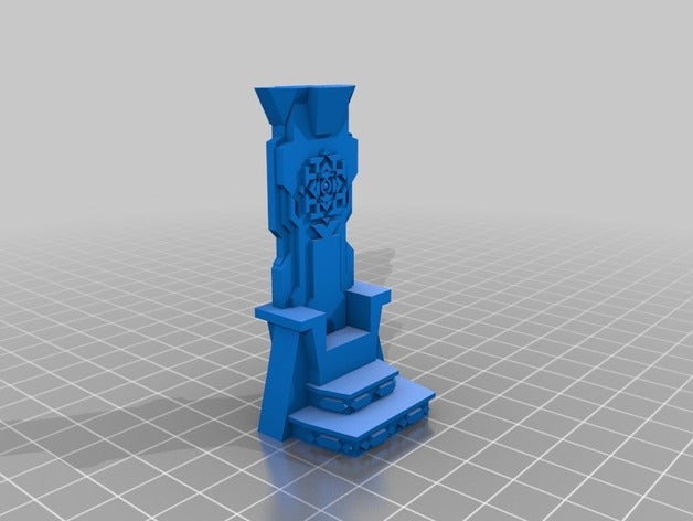 trono erebor tahtına binalar ve yapılar zindan hobbit 3D print model - Mito3D