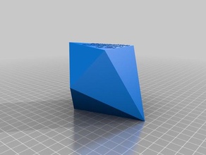 kz 8 hexagonale bipyramide de la chimie géométrie 3d print model - Mito3D