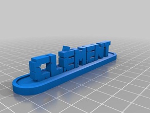 clement sign firstname gadgets 3d print model - Mito3D