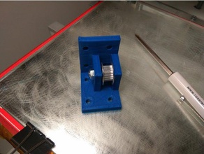 idler pulley mount v3 3d printing gt2 belt 3d print model - Mito3D