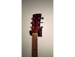 robuste Gitarre hanger Musik 3d print model - Mito3D