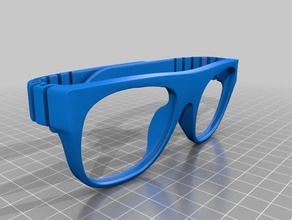 lunettes glasses eyewear occhiali spectacles dragon 3d print model - Mito3D