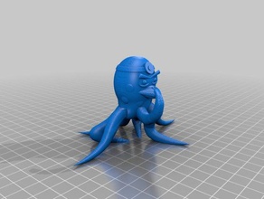 octo uomo La stampa 3d animale cartone animato davidrogers002 giorno in monster il polpo giocattolo 3d print model - Mito3D