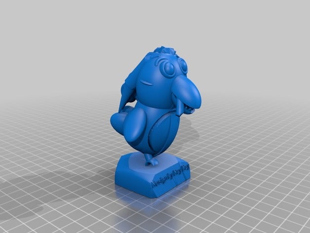 uomo uccello La stampa 3d animale bird cartone animato davidrogers002 giorno in monster giocattolo 3D print model - Mito3D