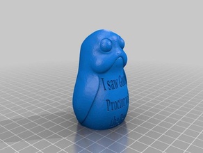 goody porgter animals crucible porg 3d print model - Mito3D