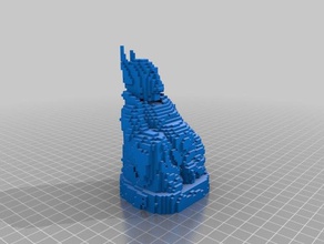 voxel bathman Buda heykeller batman 3d print model - Mito3D