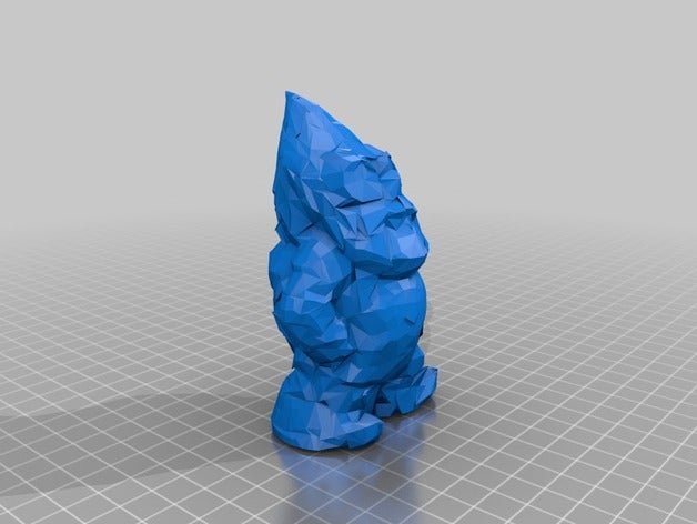 baja poli gnome las esculturas gnomeremix lowpoly 3D print model - Mito3D