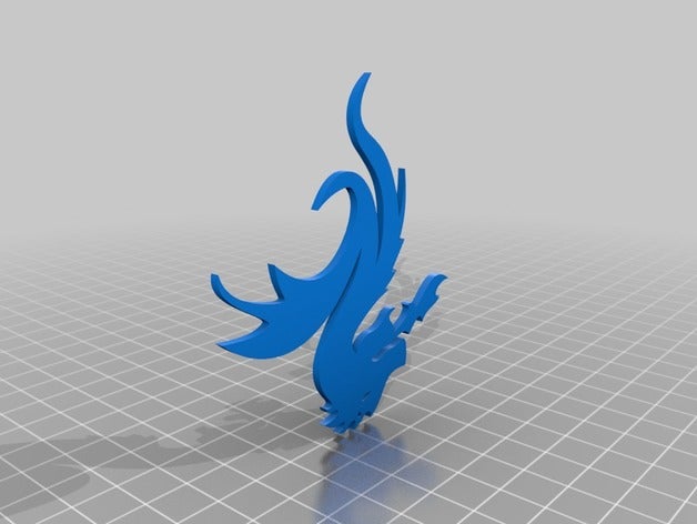 arraste o fcp animais dragao dragões logotipo porto 3D print model - Mito3D