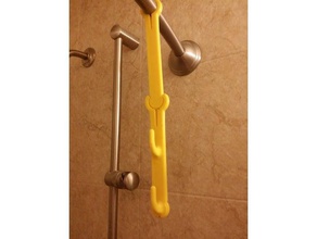 soffione gancio bagno espandibile hook ad incastro doccia accessori testa di 3d print model - Mito3D