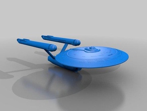 uss enterprise ncc 1701 d kitbash veículos star trek tng 3d print model - Mito3D