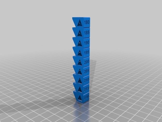 pla temperature calibration tower 3d printer accessories printing temp 3D print model - Mito3D