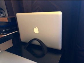 laptop stand en arco de 175x120mm remix equipo arch la base del portátil macbook pro 3d print model - Mito3D