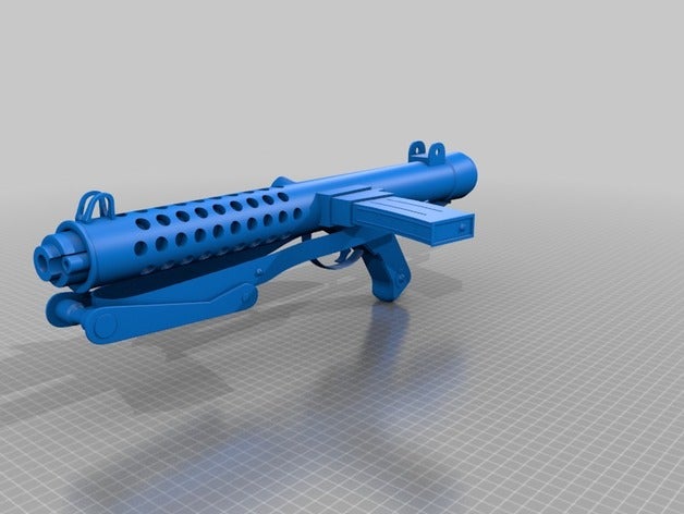 sterling smg L'impression 3d blaster arme à feu de star wars la livre l'arme seconde guerre mondiale 3D print model - Mito3D