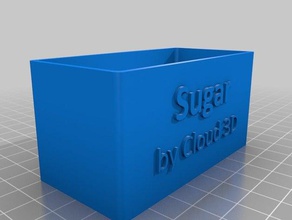 sucre pot les conteneurs le distributeur 3d print model - Mito3D