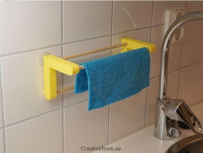 dishcloth hanger 3d-printable kitchen & dining dish dishes dry dryer sink washing 3d print model - Mito3D