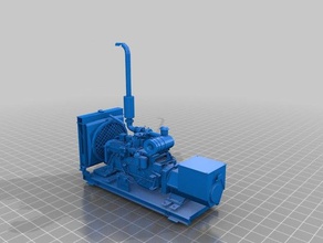 générateur diesel l'ingénierie 3d print model - Mito3D