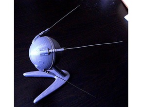 sputnik stehen Physik & Astronomie 3d print model - Mito3D