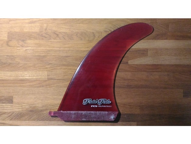 longboard fin 3d printing surf surfboard 3D print model - Mito3D