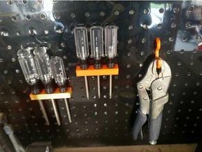 vice grip zangen-Halter Werkzeug-Halterungen & - Boxen pegboard montieren pegboard-tools tools Halter 3d print model - Mito3D
