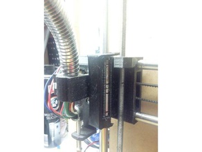 z-axis lm8uu bearings emergency blocker fix blocco cuscinetti prusa i3 rework 3d printer parts printing bearing linear 3d print model - Mito3D