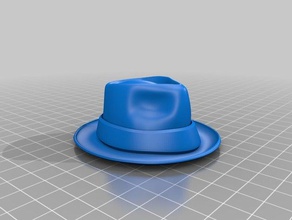 small fedora toys & games hat miniature 3d print model - Mito3D