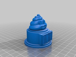 you tried poop emoji trophy 3d print model - Mito3D