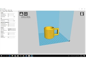 coiled-cup office cup 3d print model - Mito3D