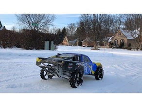 traxxas slash snow sand tire r c vehicles 4x4 radio control controlled rc car snowmobile tires bandit rustler stampede 3d print model - Mito3D