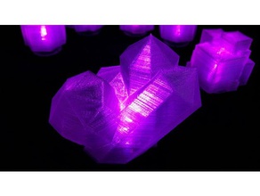 led-mini-Kristall 3d-drucken crystal hundsdeife led-Licht mano mini nusser schmarrn woswoasi 3d print model - Mito3D