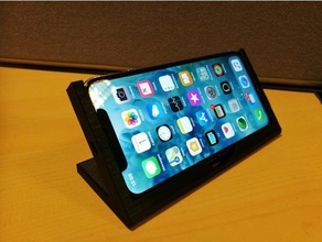 iphone x titular telefone celular stand 3d print model - Mito3D